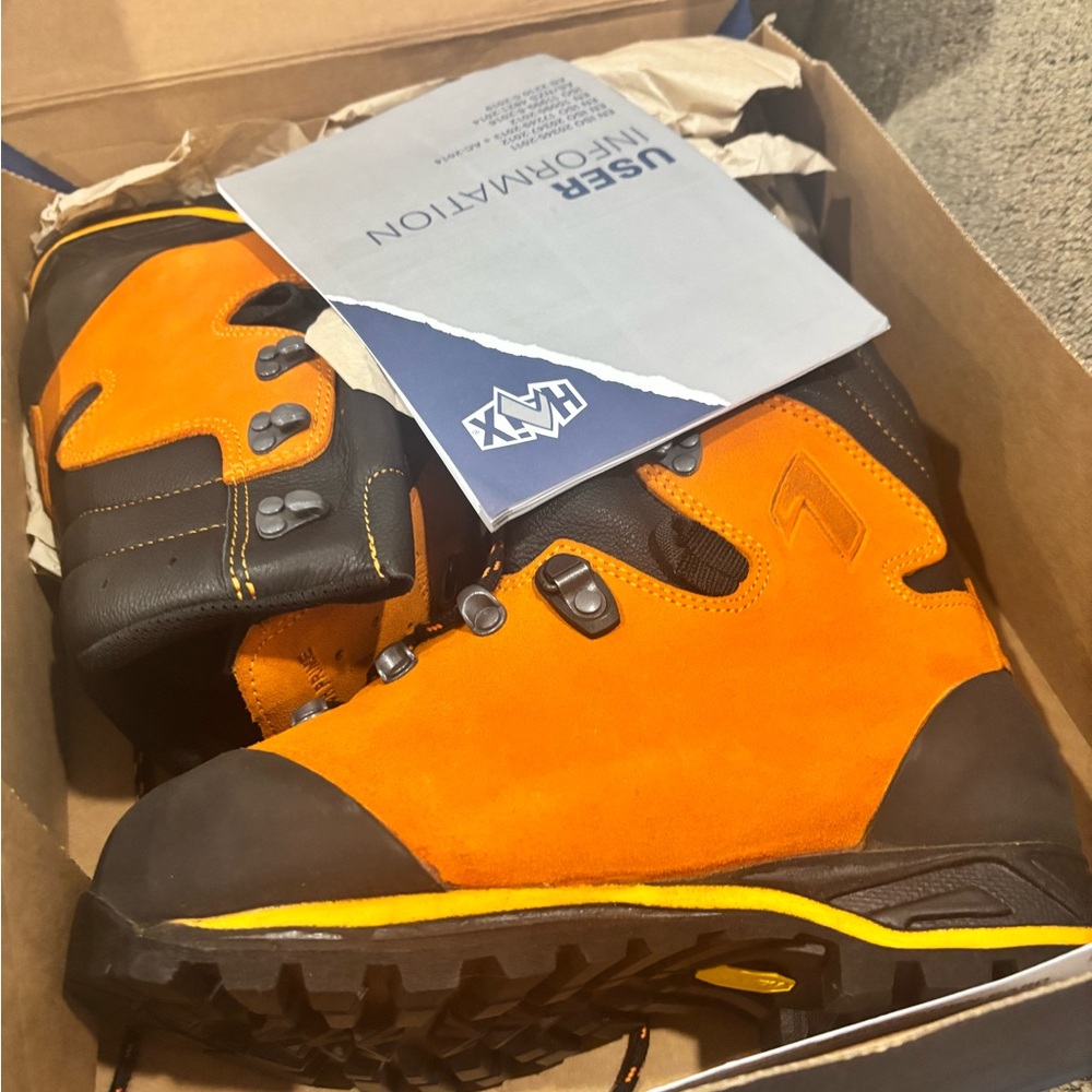 Brand new never worn Haix boots.